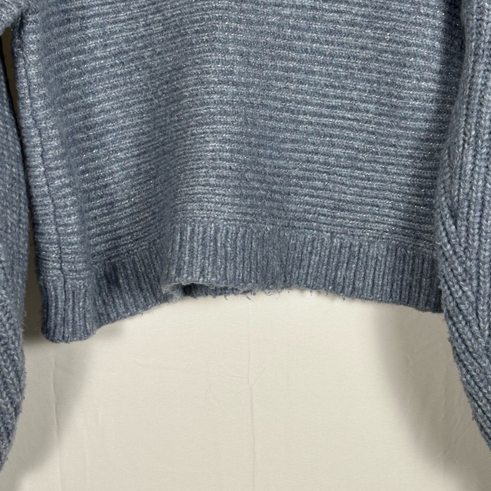 Zara Light Blue Wool Sweater- L - Picture 7 of 14